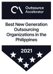 Outsource Accelerator Best New Generation Outsourcing Organizations in the Philippines 2021