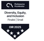 Outsource Accelerator Diversity, Equity, and Inclusion Finalist Small OIR 2025