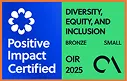 Positive Impact Certified 2025 - Diversity, Equity, and Inclusion Bronze